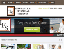 Tablet Screenshot of insuranceandfinancialservice.com